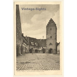 Dinkelsbühl: Rothenburger Strasse Und Turm (Vintage PC 1910)