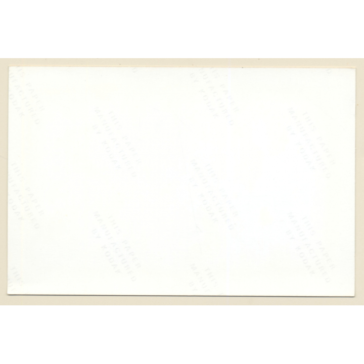 Erotic Study: Pensive Natural Nude On Red Blanket (Vintage Photo France ~1990s)