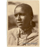 Modestino Baldinetti: Young Abyssinian Woman / Ethnic - Piercings(Vintage RPPC 1938)