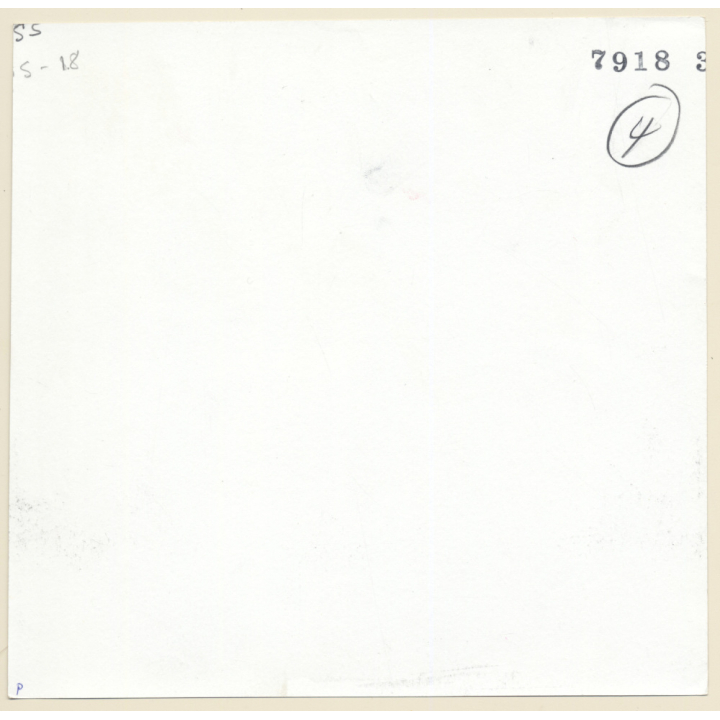 Erotic Couple Study: Man Holds On To Dark-Skinned Womans' Boobs (Large Vintage Photo KORENJAK 1970s/1980s)