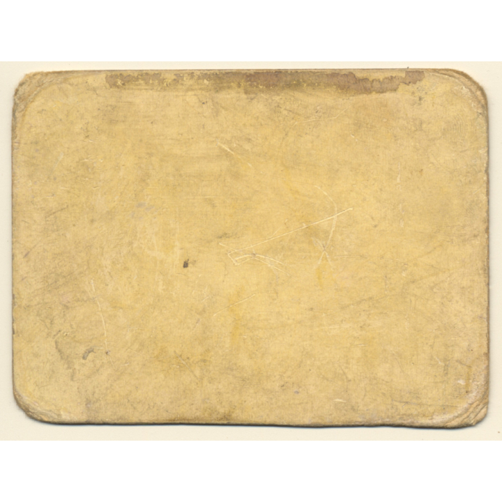 Snapshot Of 3 Men Drinking Wine With A Bust (Vintage Albumen Print ~1900s/1910s)