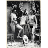 1920s Erotica: 2 Nude Females & An Easel*2 / Boudoir (Large Photo Reprint ~24 x 18 CM)
