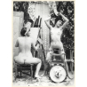 1920s Erotica: 2 Nude Females & An Easel*5 / Boudoir (Large Photo Reprint ~24 x 18 CM)