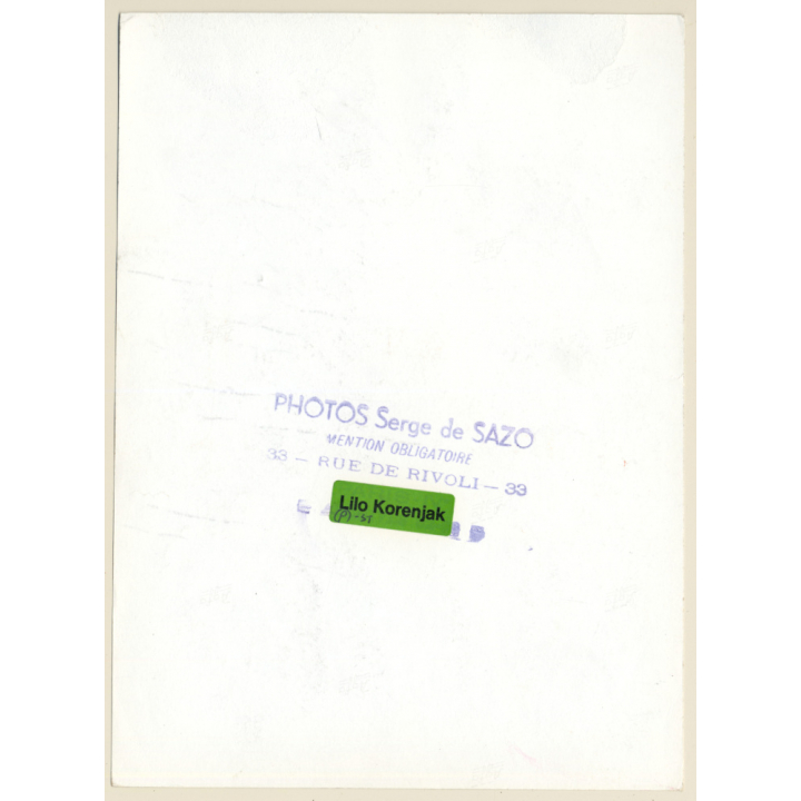 1920s Erotica: Natural Classic Nude Standing / Boudoir (Large Photo Reprint ~24 x 18 CM)