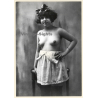 1920s Erotica: Sweet Topless Female With Hair Bow / Boudoir (Large Photo Reprint ~24 x 17 CM)