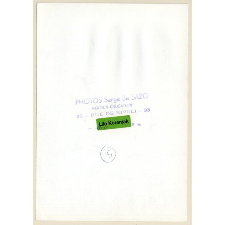 1920s Erotica: Sweet Topless Female With Hair Bow / Boudoir (Large Photo Reprint ~24 x 17 CM)