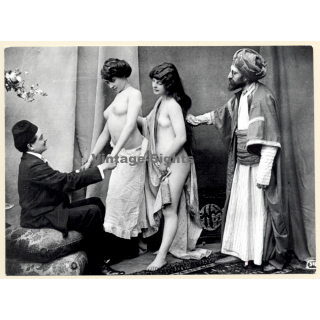 1920s Erotica: Harem Nudes & Client / Boudoir (Large Photo Reprint ~ 17x23CM)