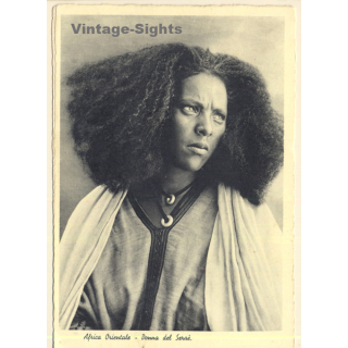 Africa Orientale / Eritrea: Native Serae Woman / Ethnic - Hairstyle (Vintage PC 1920s/1930s)
