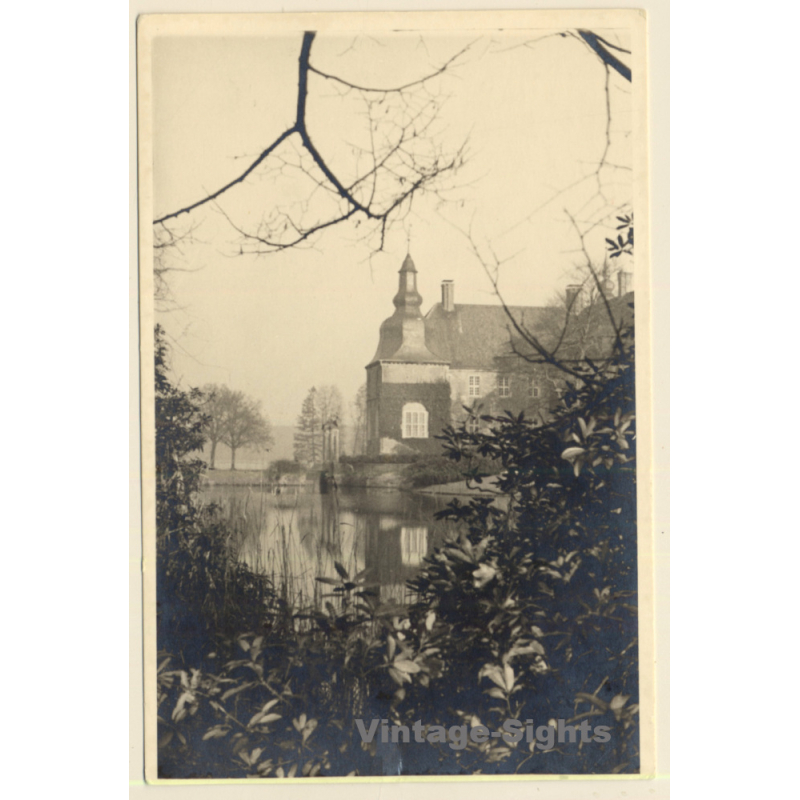 Dorsten / Germany: Water Castle Lembeck (Vintage RPPC ~1930s)