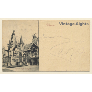 Verona (Veneto): Tumba De Scaligeri (Vintage PC 1896)