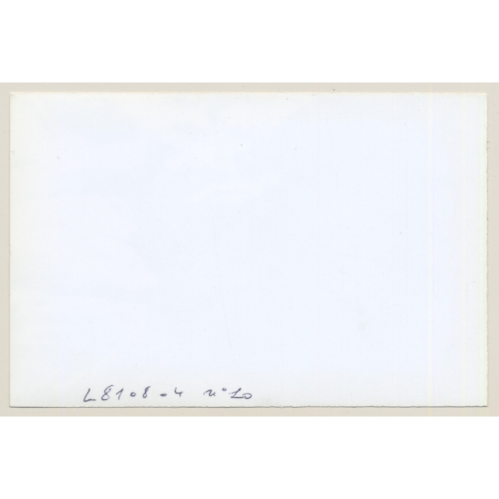 Natural Nude Female Smokes A Cigarette On Rocks (Vintage Photo France ~1980s)