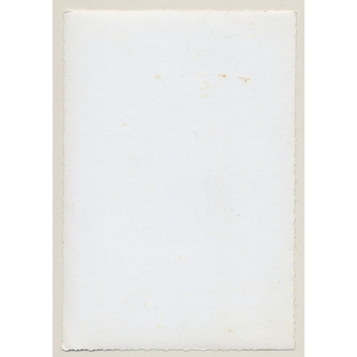 Natural Darkhaired Nude Sitting Upright (Vintage Photo ~1940s/1950s)