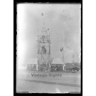 6th World Scout Jamboree 1947 / Moisson: Beffroi & Portail Camp (Vintage Glass Plate Negative)