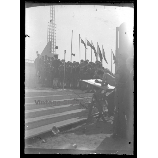 6th World Scout Jamboree 1947 / Moisson: Scout Reunion (Vintage Glass Plate Negative)