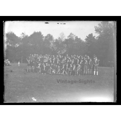 6th World Scout Jamboree 1947 / Moisson: Group Of Scouts*2 (Vintage Glass Plate Negative)