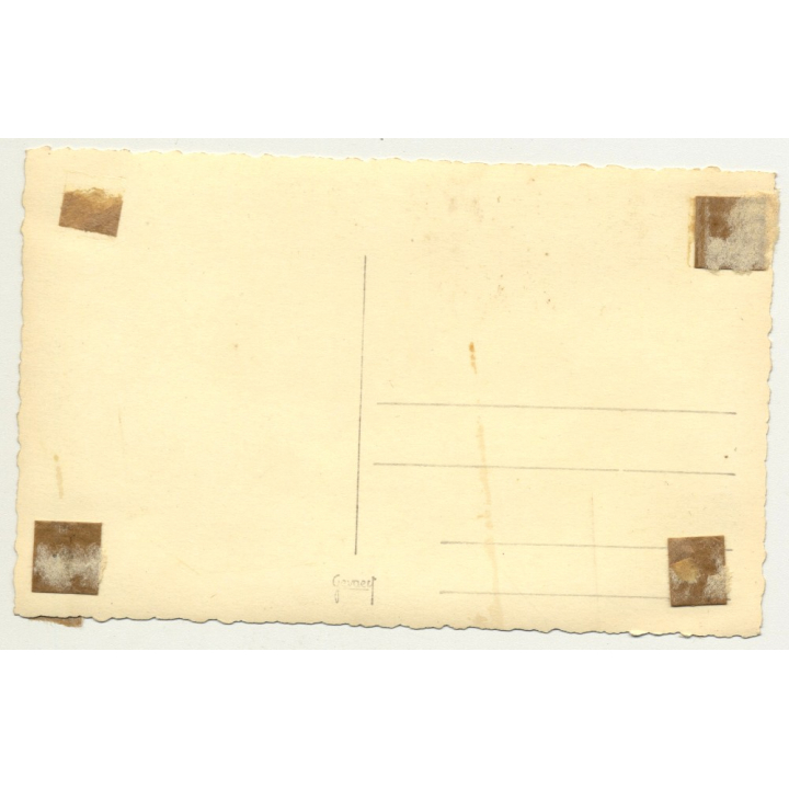 Force Publique Troops Salut Colonial Masters / Congo (Vintage RPPC B/W ~1940s)