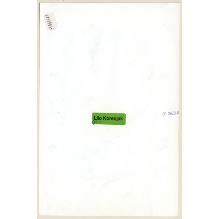 1920s Erotica: Standing Belle Epoque Nude With Headband / Boudoir (Large Photo Reprint ~ 24x16 CM)