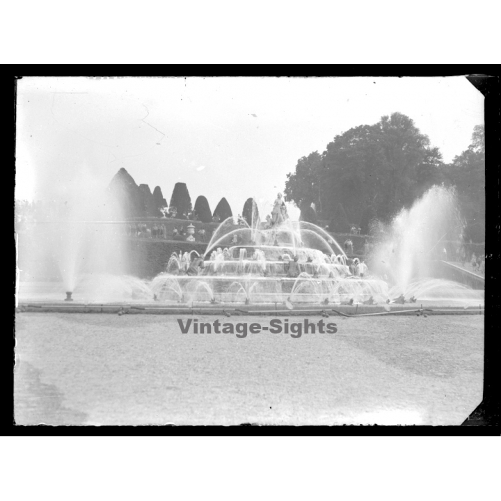 Versailles / France: Bassin De Latone (Vintage Glass Plate Negative 1947)