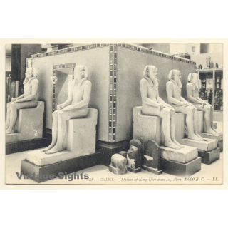 Cairo: Statues Of King Usertasen 1st (Vintage PC 1909)
