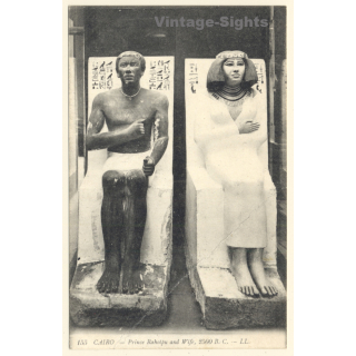 Cairo / Egypt: Prince Rahotpu And Wife (Vintage PC 1909)