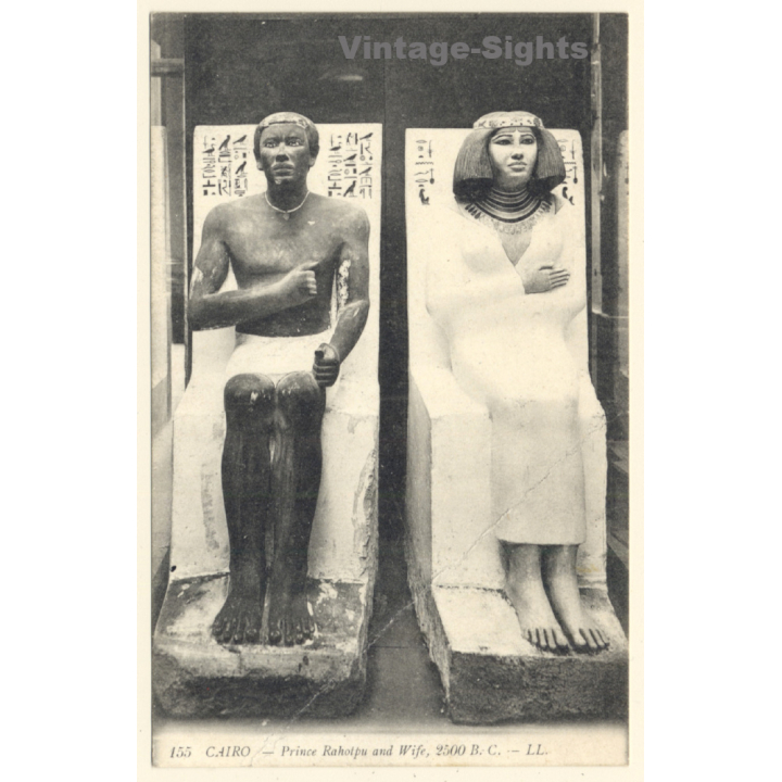 Cairo / Egypt: Prince Rahotpu And Wife (Vintage PC 1909)