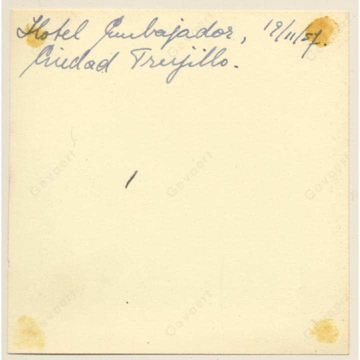 Ciudad Trujillo / Santa Domingo: Hotel El Embajador (Vintage Photo 1957)