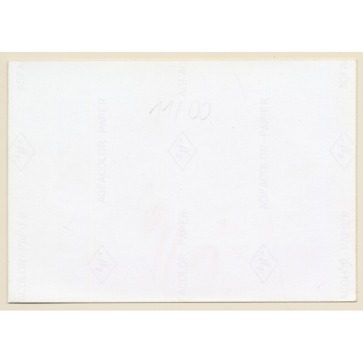 Erotic Study: Slim Lascivious Brunette Nude Reclining (Vintage Photo ~1990s)