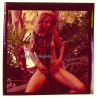 Erotic Study: Pretty Blonde Woman Outdoors*6 / Negligee (Vintage Diapositive KORENJAK 1970s/1980s)