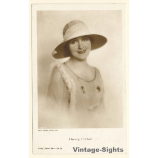 Henny Porten / Actress - Ross Verlag 1544/1 (Vintage RPPC 1920s/1930s)