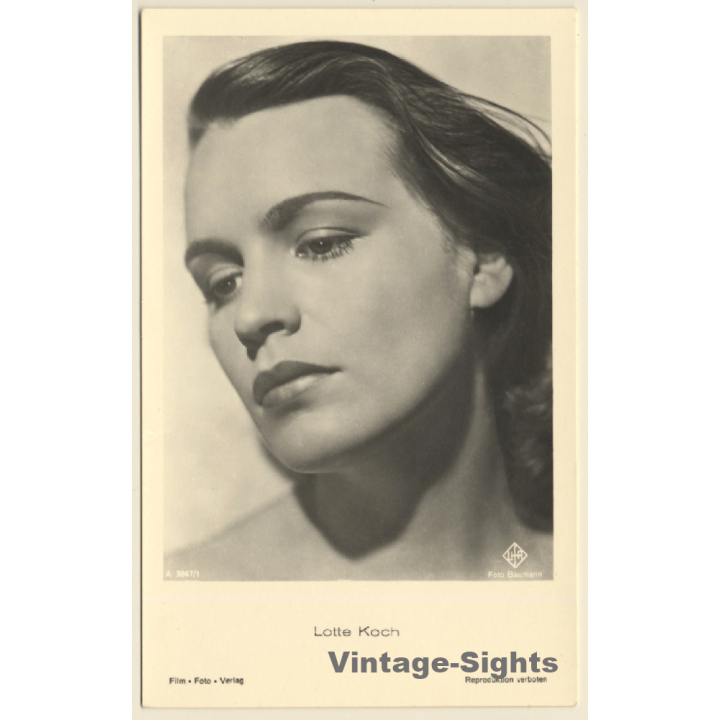 Lotte Koch / Actress - Film Foto Verlag A 3847/1 (Vintage RPPC 1920s/1930s)