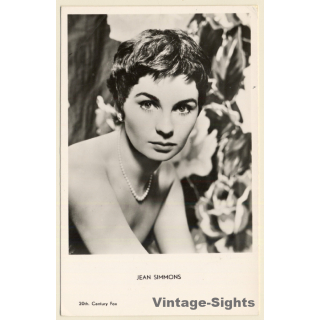 Jean Simmon / Actress - 20th Century Fox (Vintage RPPC 1950s)