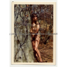 Natural Busty Nude Woman In Forest *6 (Vintage Photo Germany 1973)