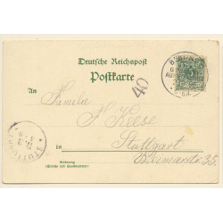 Alt Berlin: Berliner Gewerbe Ausstellung - Spandauer Tor (Vintage PC Litho 1896)