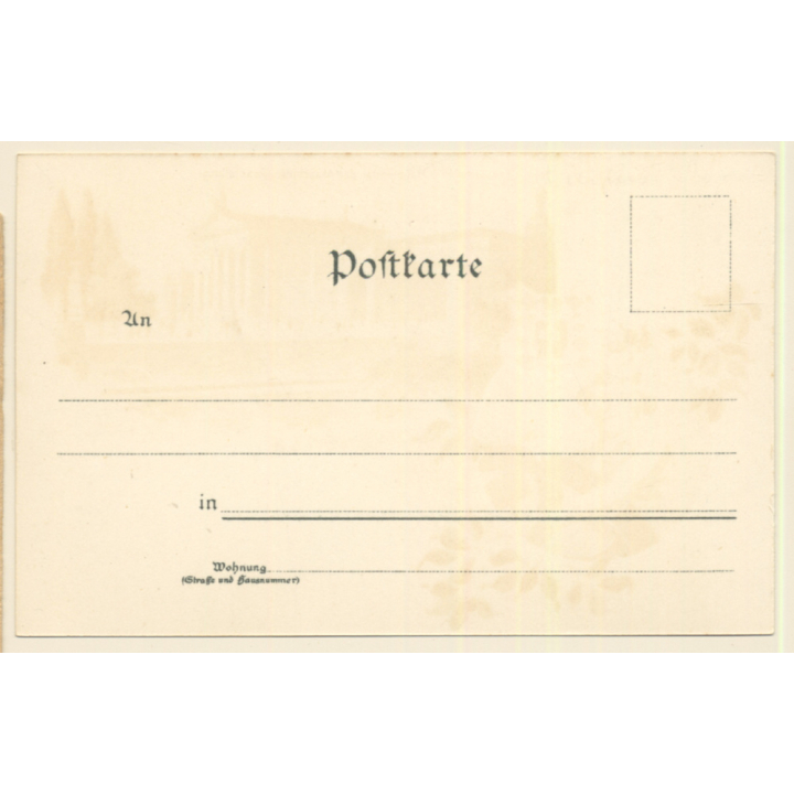 München: Maschinen-Ausstellung / Wappen (Vintage PC Litho 1890s/1900s)