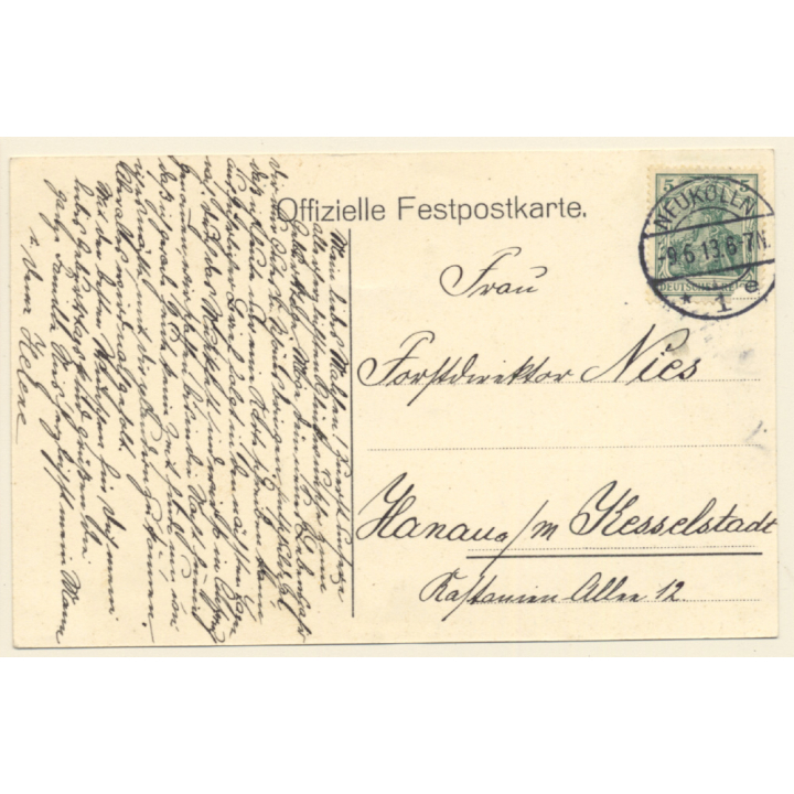 Berlin: Deutsches Musikfest 20.-30. Juni 1913 (Vintage Artist PC)