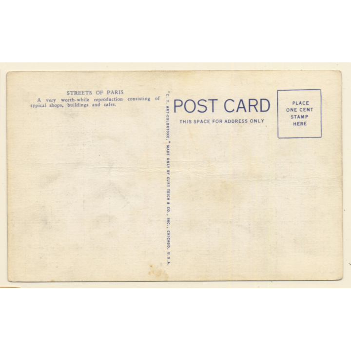 Streets Of Paris / Chicago World's Fair / Steamer (Vintage PC ~1930s)