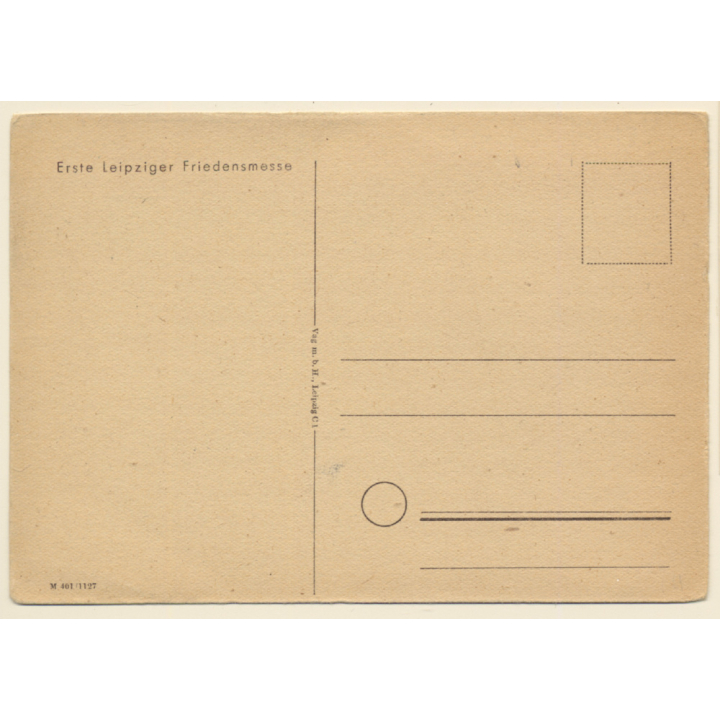 1. Leipziger Friedensmesse / Pelzhändler (Vintage Artist PC 1947)