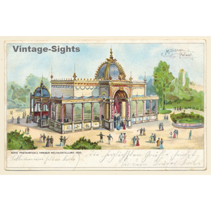Weltausstellung Paris 1900 / Millionen-Palast (Vintage PC Litho)