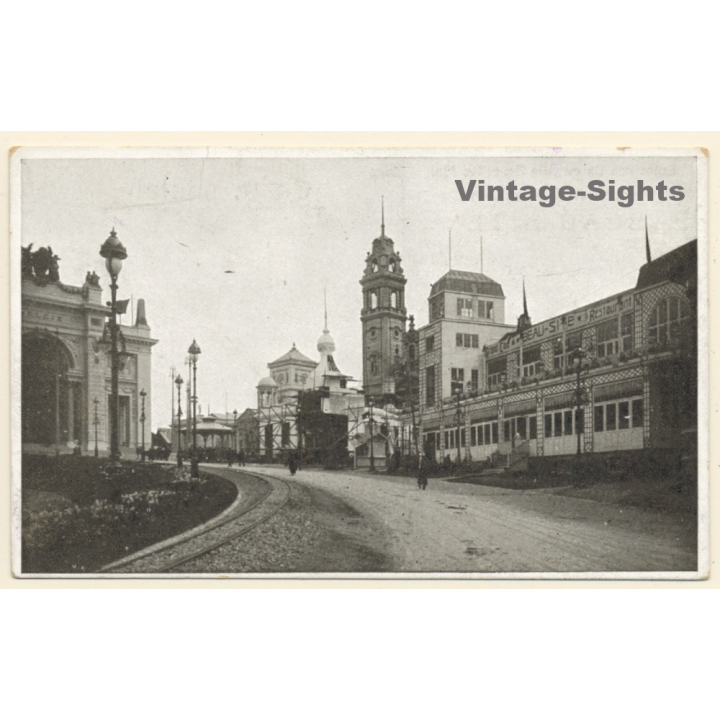 Exposition Universelle Bruxelles 1910/ Grand Café Beau-Site (Vintage PC)