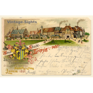Leipzig: Industrie & Gewerbe Ausstellung 1897 / Ansicht 1497 (Vintage PC Litho)