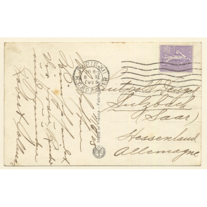 Paris: Exposition Des Arts Decoratifs / Fontaine Vedovelli (Vintage PC 1925)