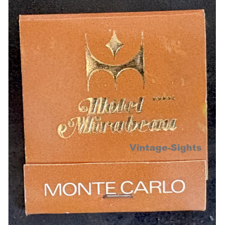Monte Carlo / Monaco: Hotel Mirabeau (Vintage Matchbox ~1970s/1980s)
