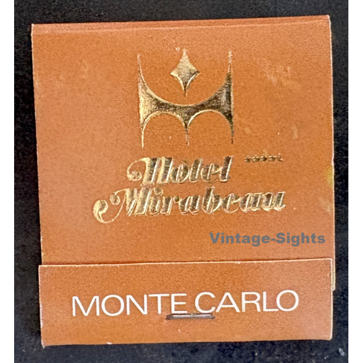 Monte Carlo / Monaco: Hotel Mirabeau (Vintage Matchbox ~1970s/1980s)