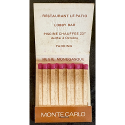 Monte Carlo / Monaco: Hotel Mirabeau (Vintage Matchbox ~1970s/1980s)