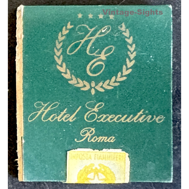 Rome / Italy: Hotel Executive (Vintage Matchbook ~1970s/1980s)