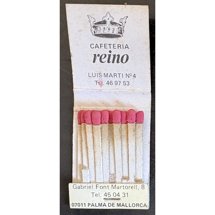 Palma De Mallorca / Spain: Marcu's Pub / Pay-Pay Cafeteria (Vintage Matchbook ~1970s/1980s)