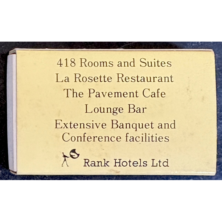 London / United Kingdom: Royal Lancaster Hotel *1 (Vintage Matchbox ~1970s/1980s)