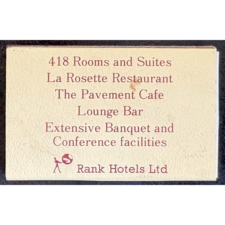 London / United Kingdom: Royal Lancaster Hotel *2 (Vintage Matchbox ~1970s/1980s)