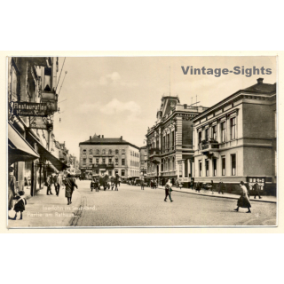 Iserlohn: Rathaus - Restauration Heinrich Koch (Vintage RPPC 1936)