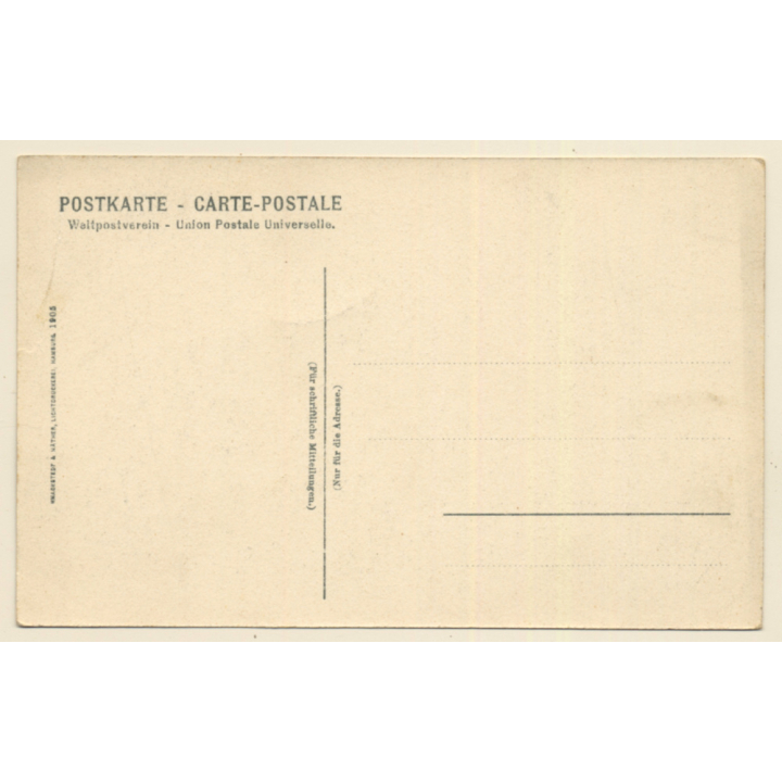 Hamburg: Tellfeld - Ecke Pastorenstrasse (Vintage PC 1910s)